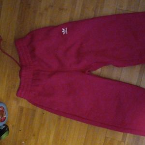 Adidas  sweatpants size small hot pink